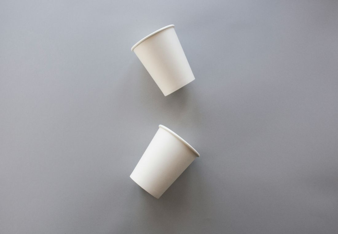Plain paper cups — the blank canvas we print on